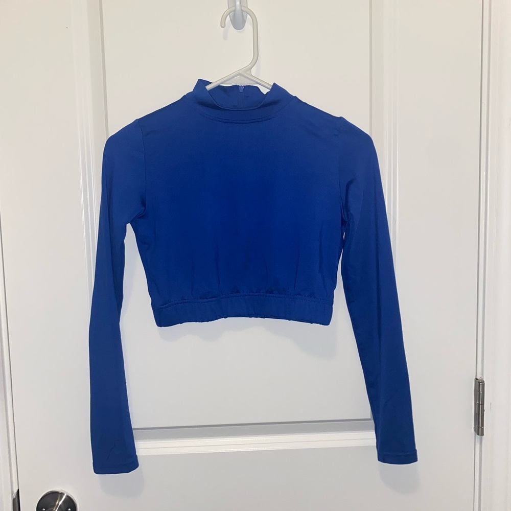 Royal Blue Crop Top